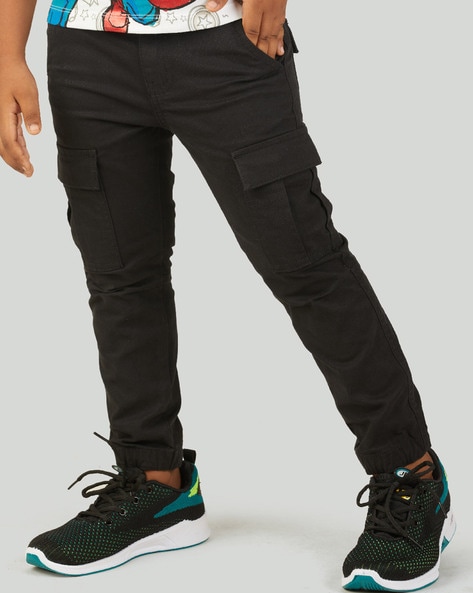 Straight Jogger Pants with Cargo Pockets