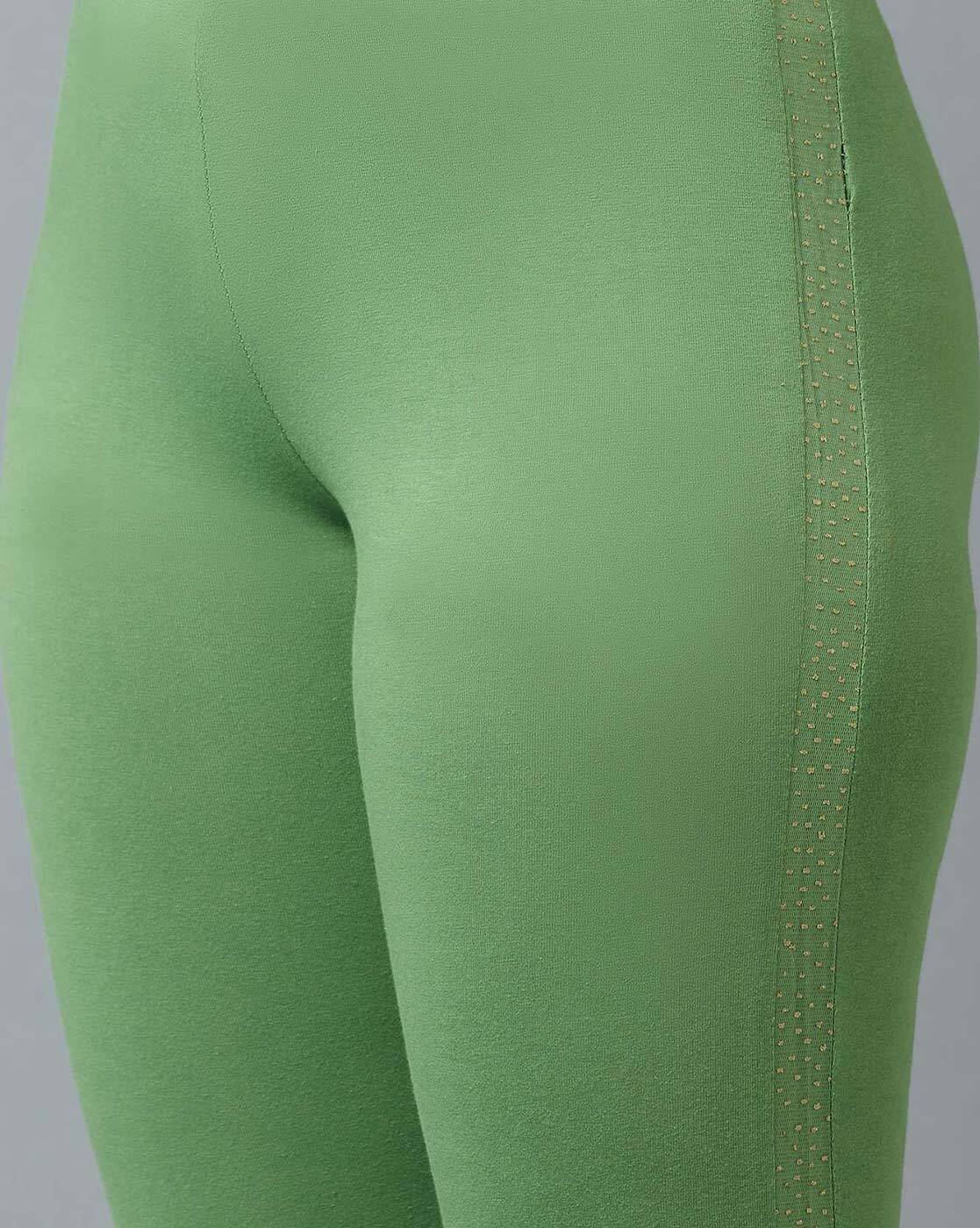GREEN Leggings Yoga Organic Cotton Pants Thick & Stretchy Comfortable  Casual Wear Best Legging OFFRANDES -  Canada