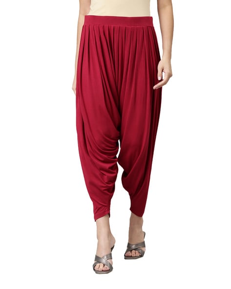 Buy GO COLORS Womens Solid Patiala Pants | Shoppers Stop