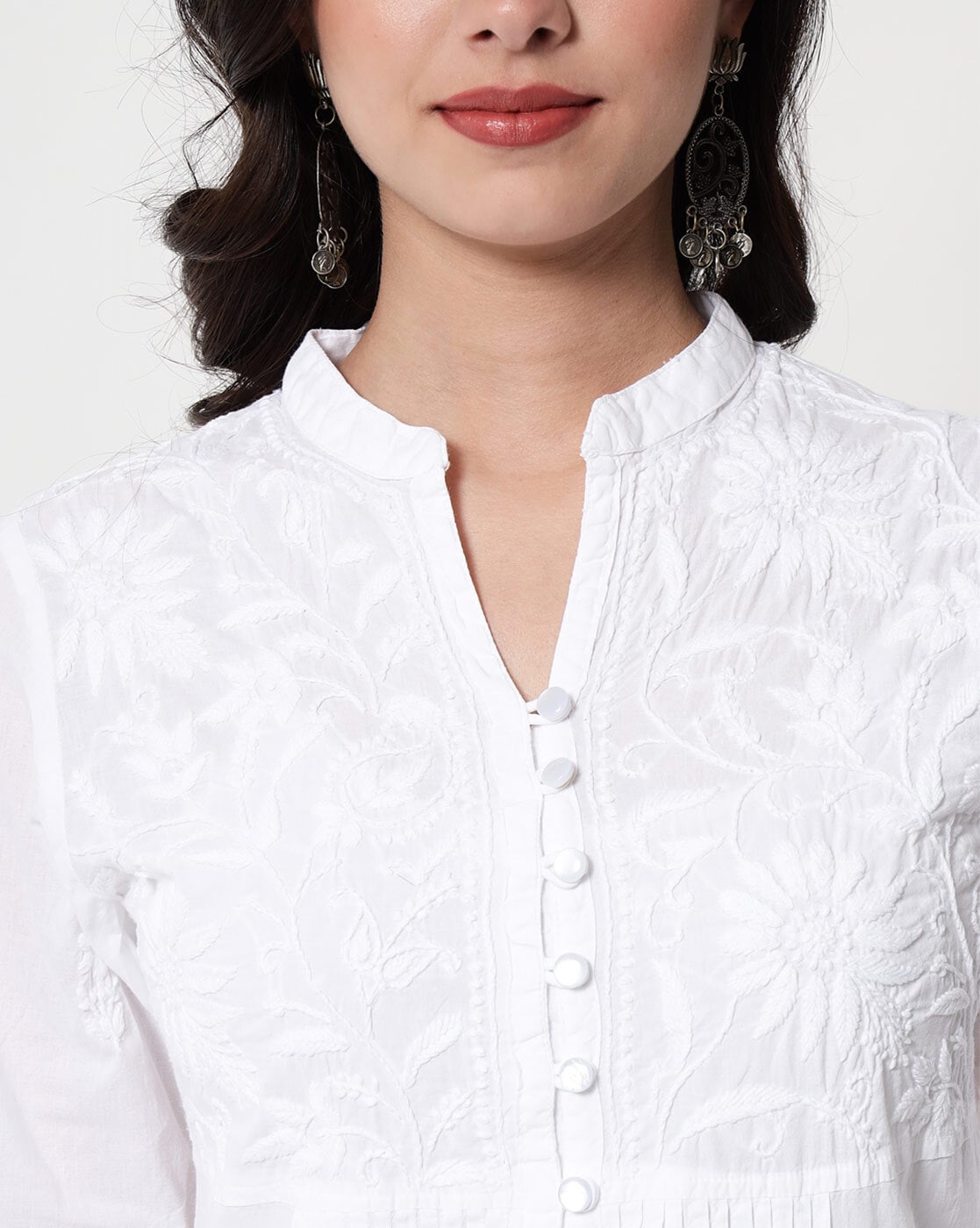 Cotton Chikan Kurti at Latest Price in Lucknow - Manufacturer,Supplier &  Exporter
