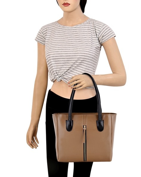 Grey Scarves Tassel Charm Shoulder Bag Simple Side Bag Office Handbag |  Baginning