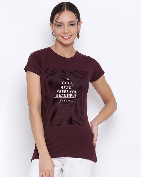 Buy Crimsoune Club Typography Printed Knitted T Shirt - Tshirts for Men  22355812 | Myntra
