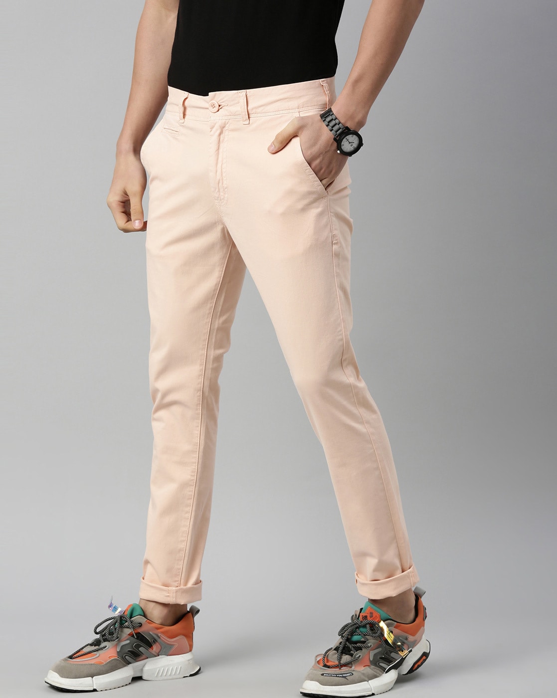 Buy Breakbounce Blue Squeeze Hug Skinny Fit Trousers - Trousers for Men  881322 | Myntra