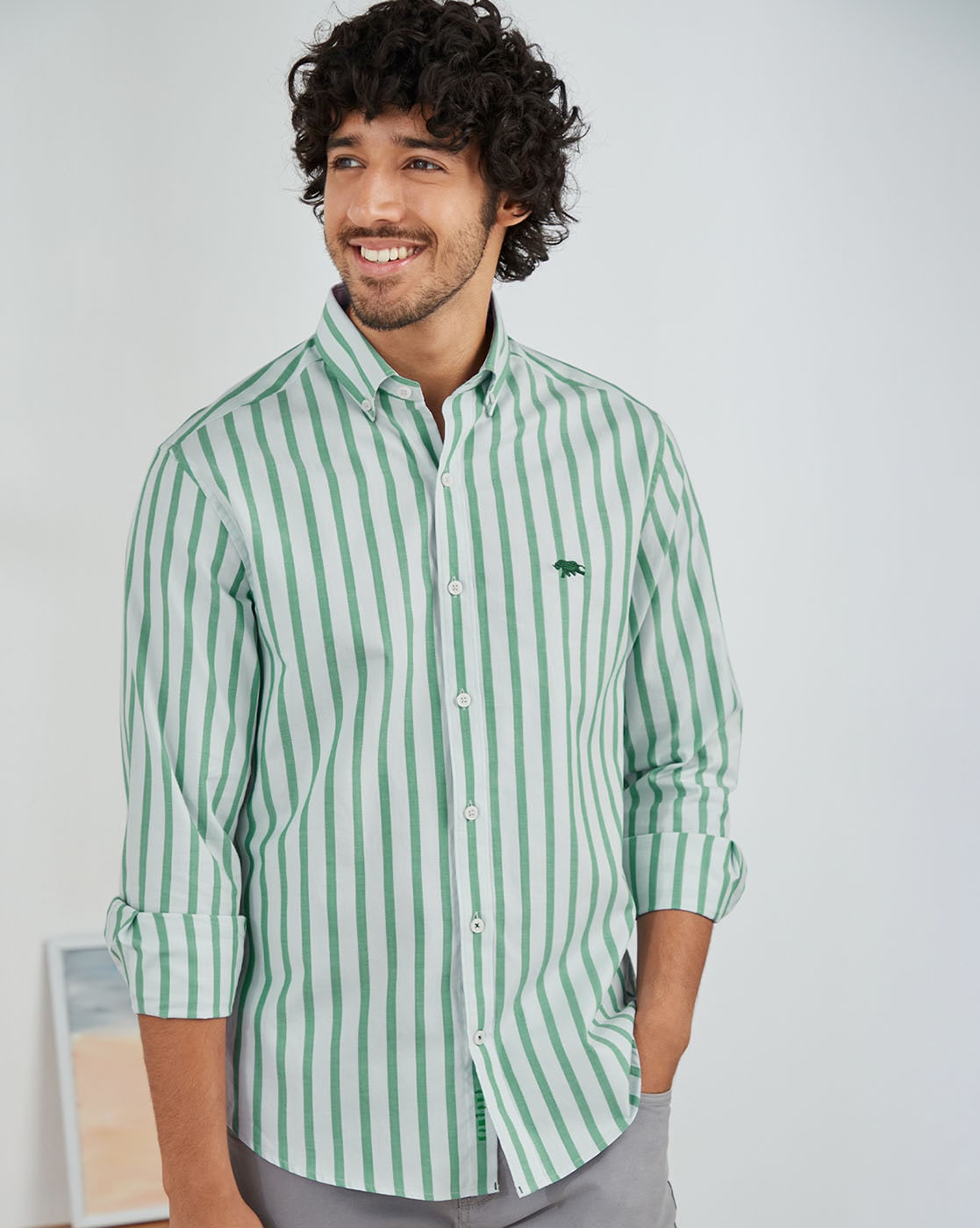 green striped shirts
