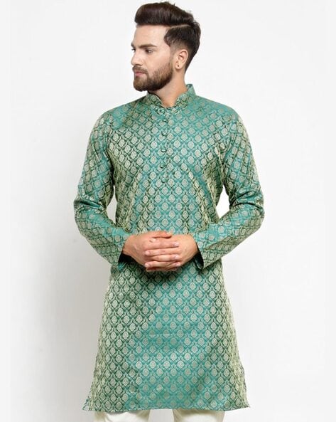 Jompers Self-design Full-Sleeve Long Kurta