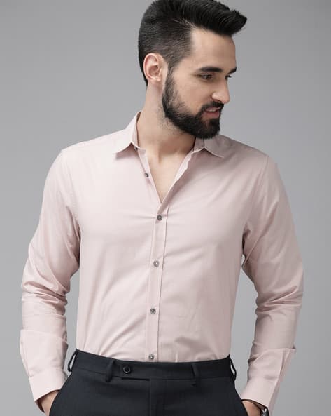 Product image of THE BEAR HOUSE Slim Fit Shirt with Spread Collar