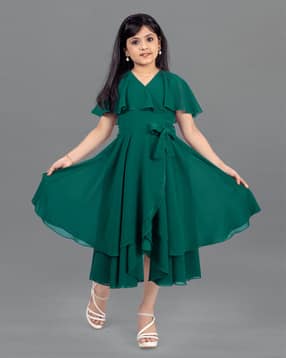 fashion dream Fit & Flare Dress with Short Sleeves-picture-19