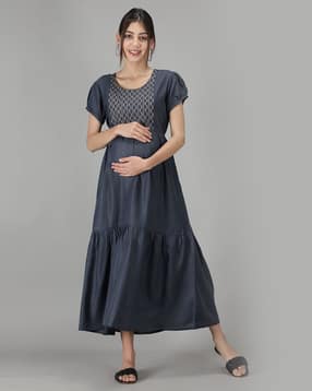 nightspree Embroidered Fit & Flare Dress-picture-39