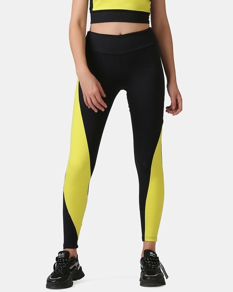 Mustard Yellow Tie Dye Regular Women's Sports Leggings - Walmart.com