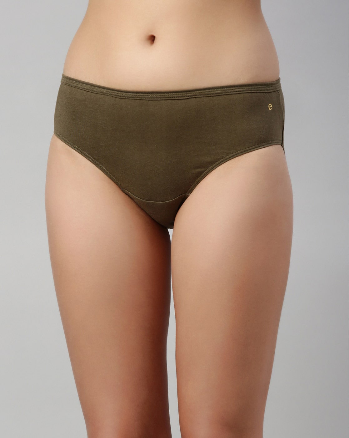 Buy Enamor Women's Modal Plain/Solid Panty (Pack of 3) (MR07_Sleet  Grey/confeti/est Blue_L) at