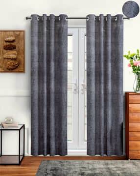 cortina eyelet curtain Velvet Long Door Curtain- Set of 2-picture-25
