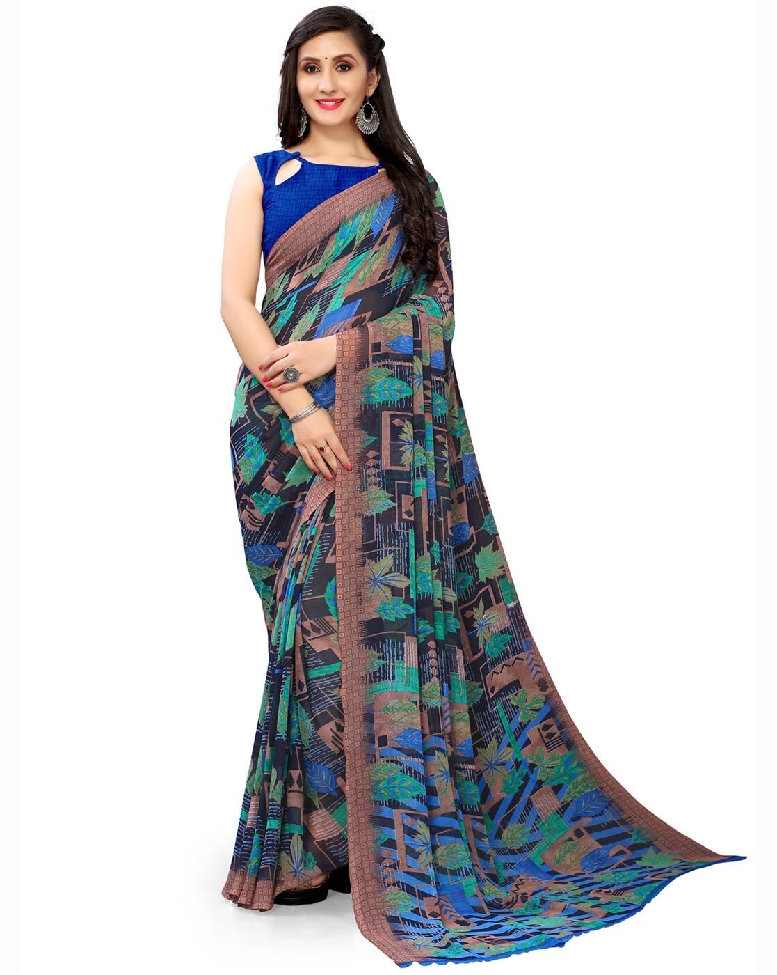 Sabana By Vallabhi Georgette Print New Design Print Synthetic Saree  Collection