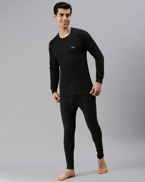 Buy Black Thermal Wear for Men by LUX COTT'S WOOL Online