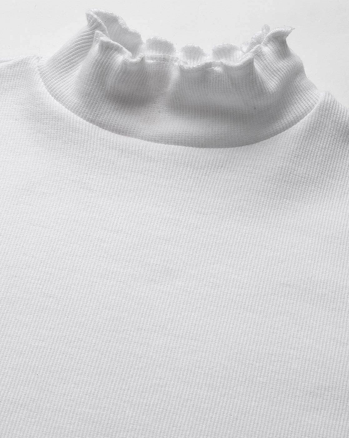 Backtee First Skin Turtle Neck Mock Underwear in white buy online