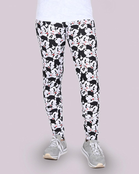 Buy Mickey Mouse Printed Leggings Online for Girls