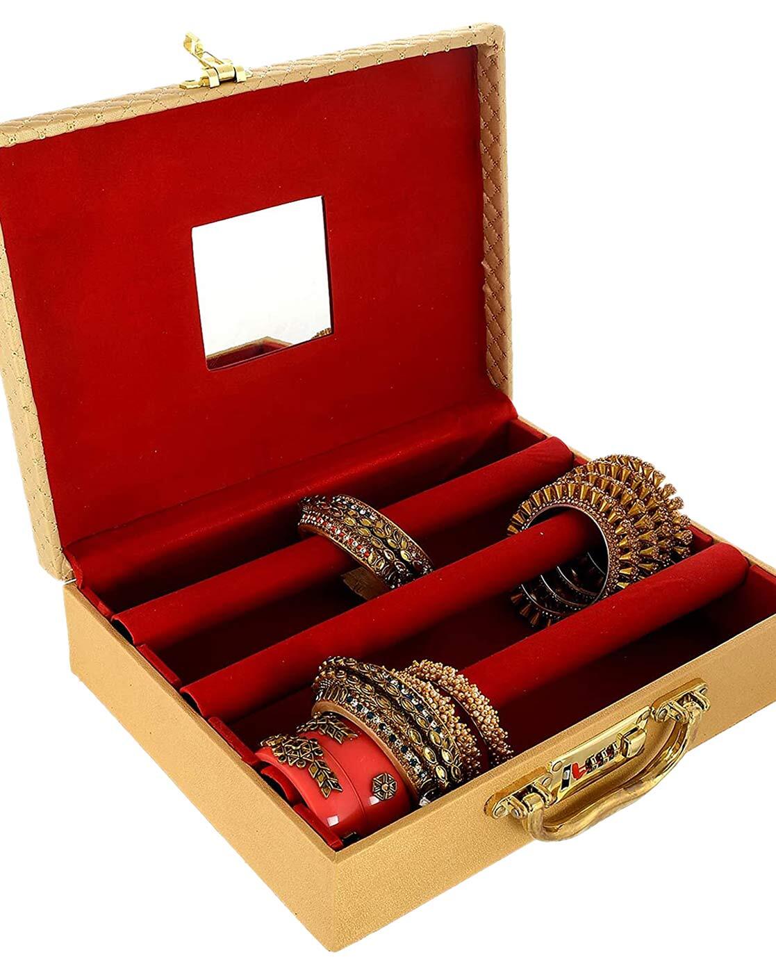 Chhavi 4 rod plastic adjustable bangle bracelet watches storage Box