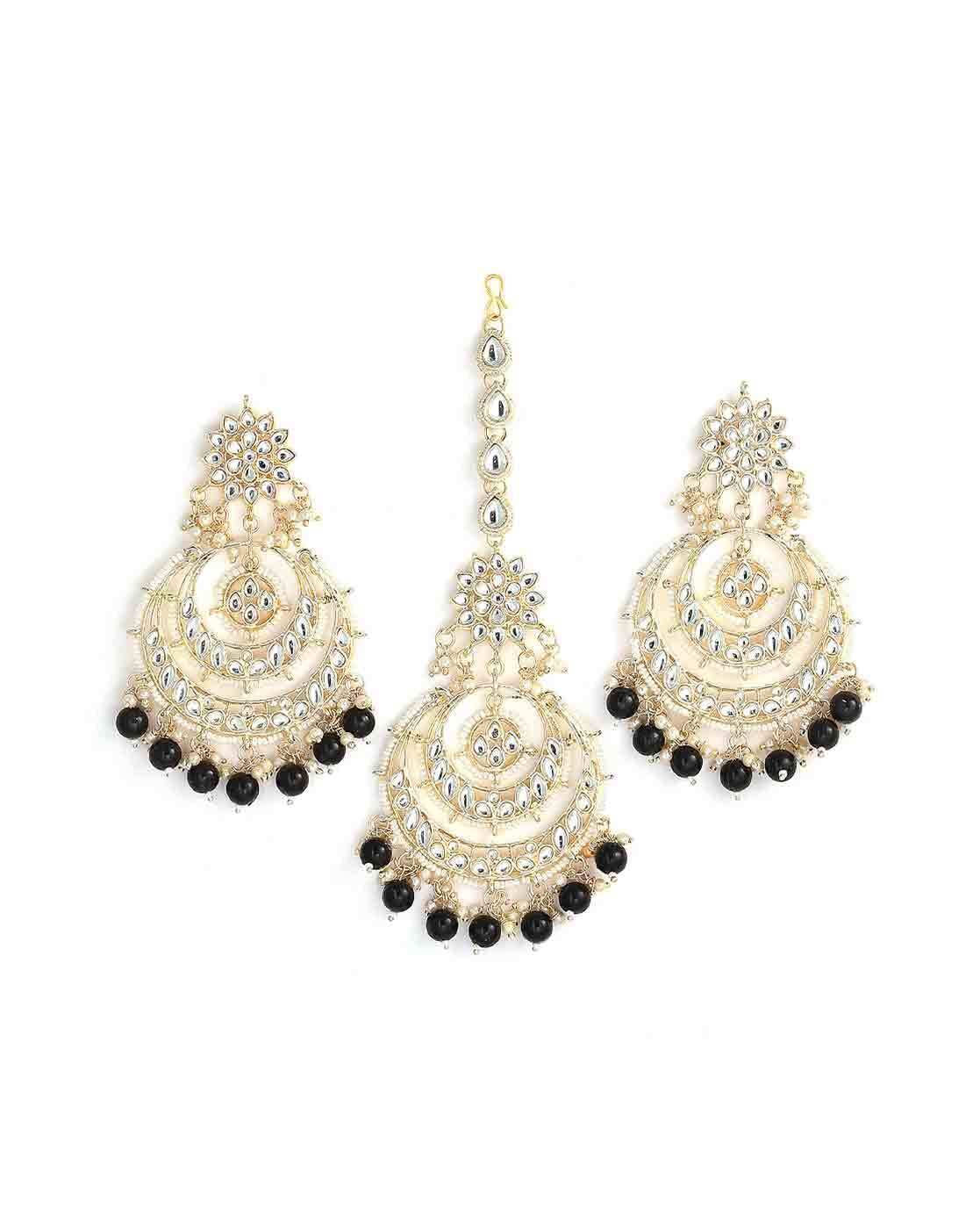 Buy Black Gold Toned TraditionalJewellery for Women by Zeneme Online Ajio