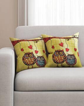 sej by nisha gupta Set of 2 Graphic Print Cushion Covers-picture-14