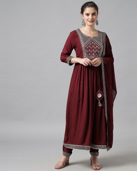 Buy red anarkali dress for women -Karagiri – Karagiri Global