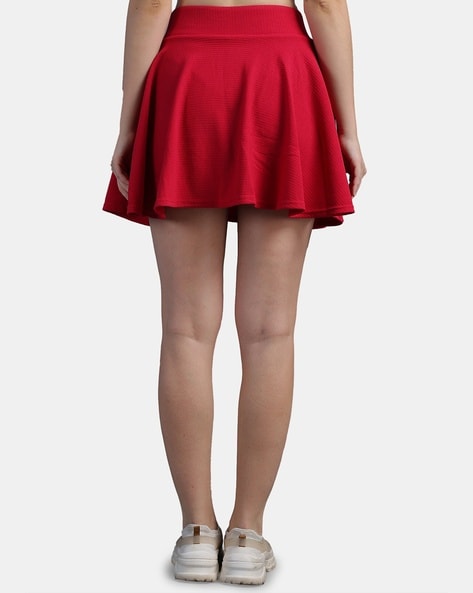 Women Mini Flared Skirt Red at Rs 1129.00, Sarjapura