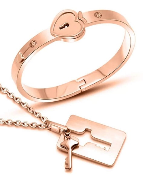 2 Pack Stainless Steel Lover Love Lock Bracelet With Key Lock Bracelet Kit  Couple Jewelry Set Gift  Fruugo NO