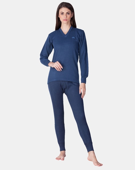 Buy Blue Thermal Wear for Women by LUX COTT'S WOOL Online
