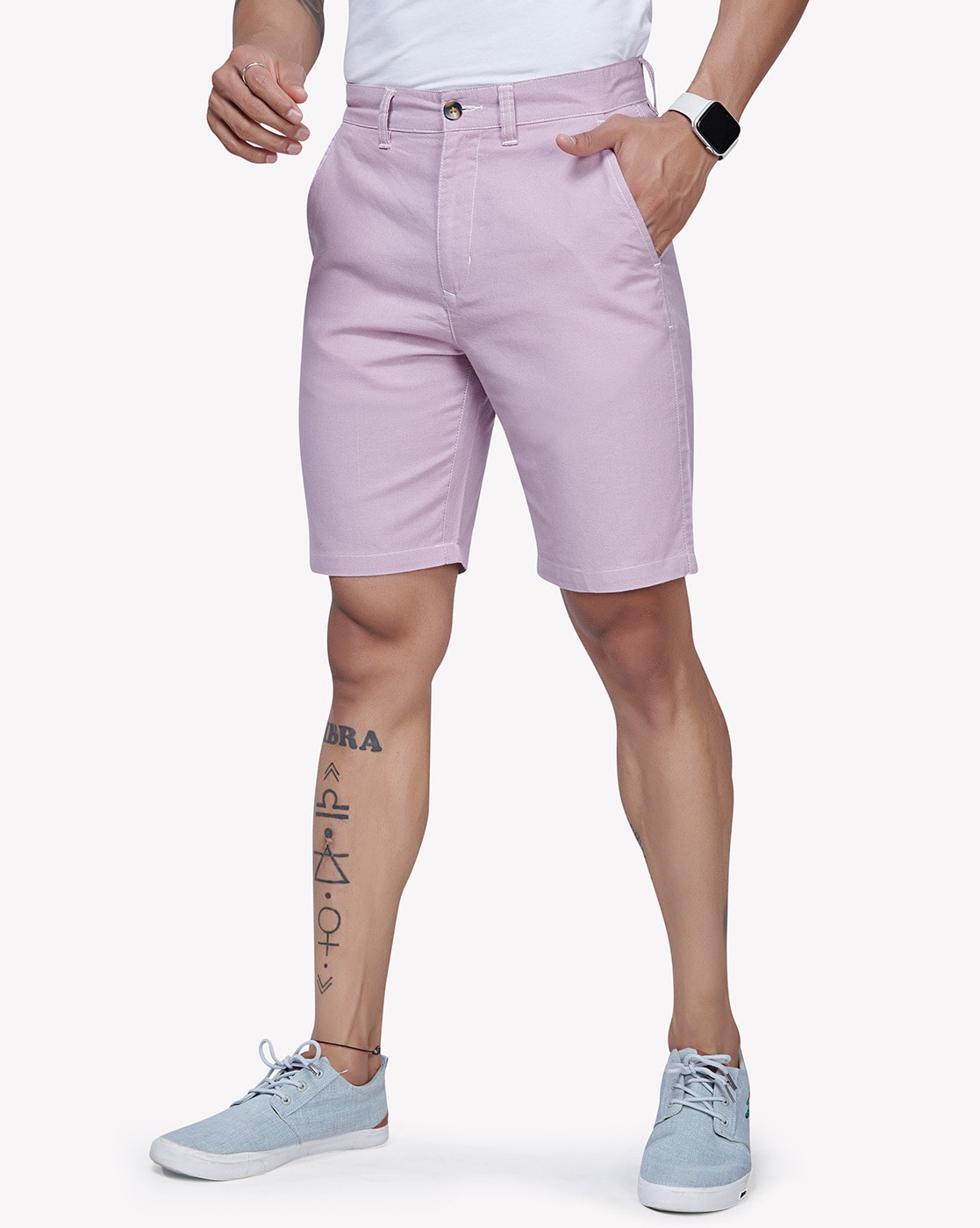 Just Don Men's Shorts - Purple - S