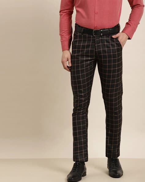 Buy Black Trousers Pants for Men by SOJANYA Online