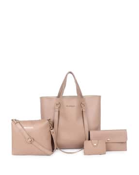 Big size／side gather bag／beige Buy Beige Handbags for Women by Womanix Online | Ajio.com