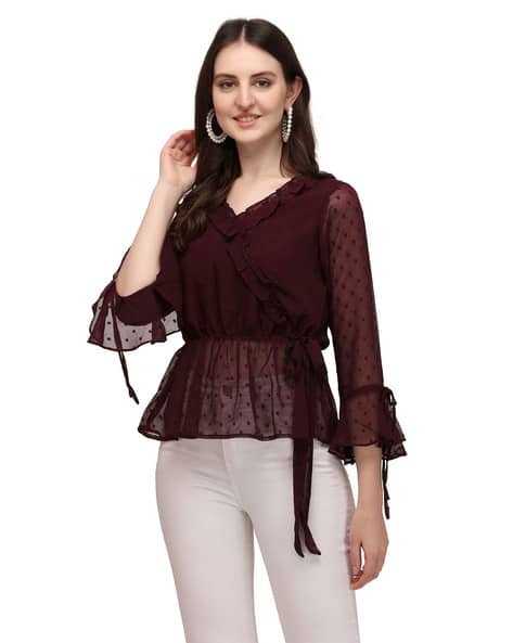 Myntra Nice Tops Online Buy Brown Tops For Women By BERRYLICIOUS