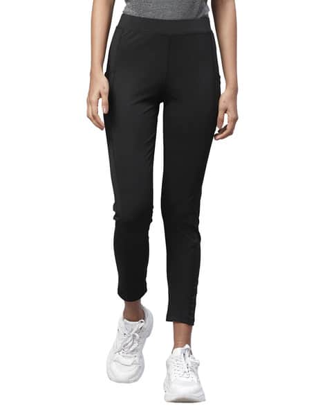 Chkokko Women High Waist Straight Track Pants