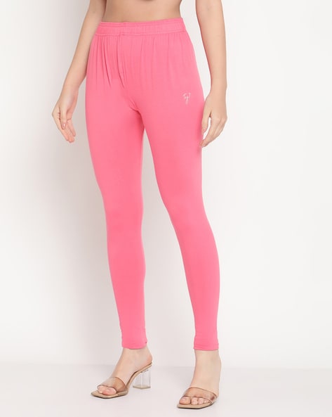 Buy Pink Leggings for Women by Tag 7 Plus Online