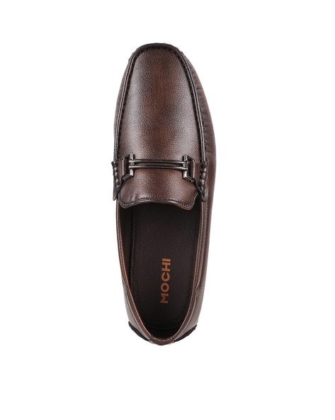 Buy Mochi Men Brown Formal Moccasin Online - Mochi Shoes