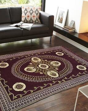 Floral Pattern Rectangular Carpet-image-48