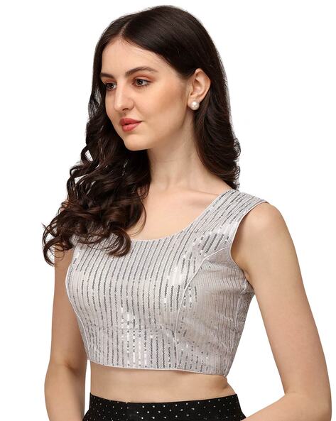 Silver Blouse - Buy Silver Blouse Online Starting at Just ₹256