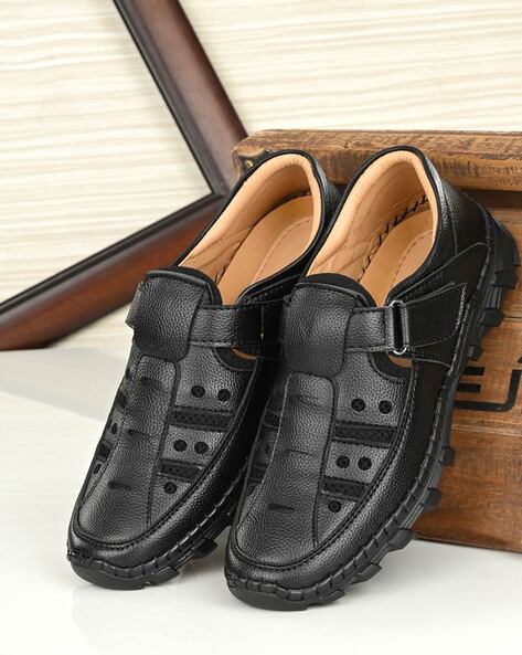 Mactree Men Black Sandals-10 UK/India EU (mac8003black_44) : Amazon.in:  Shoes & Handbags