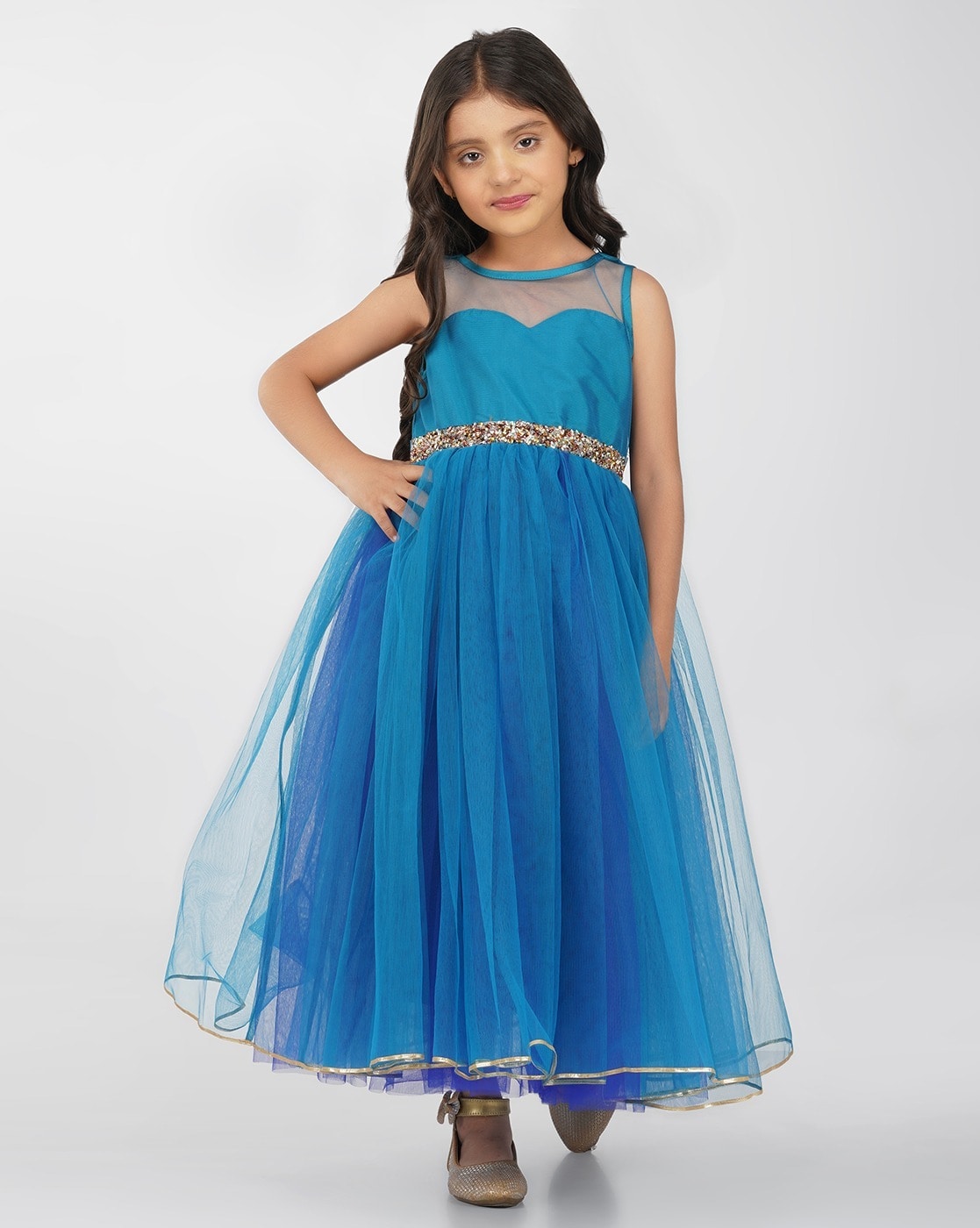 Buy Baby Girls' Juniors All-Over Printed Dress with Peter Pan Collar and  Balloon Sleeves Online | Centrepoint Qatar