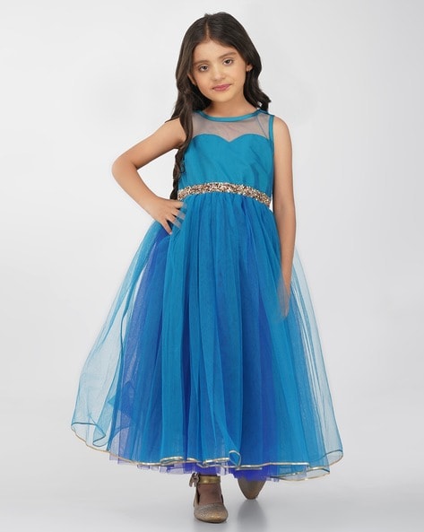 Net TOY BALLOON KIDS YELLOW GIRLS PARTY WEAR DRESS TBJN21-96YL, Age Group:  1-12 Years, Size: 1-12 Year at Rs 599/piece in Faridabad