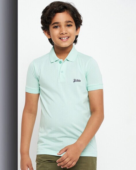 boys mint polo