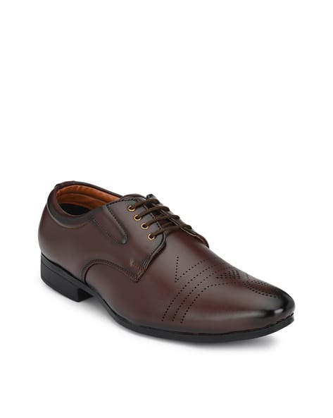 JOHN KARSUN Lace-Up Stacked Formal Shoes