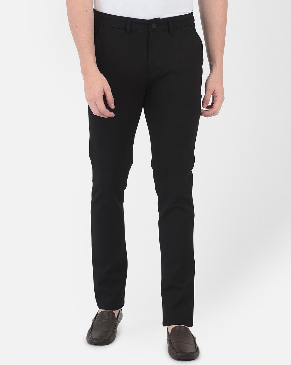 Buy Peregrine By Pantaloons Men Slim Fit Mid Rise Formal Trousers - Trousers  for Men 24528490 | Myntra