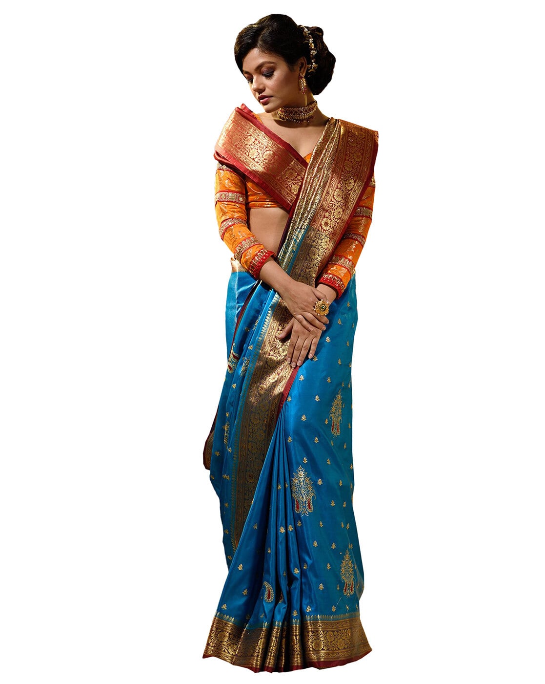 Buy Yellow Sarees for Women by Bermondsey Online | Ajio.com