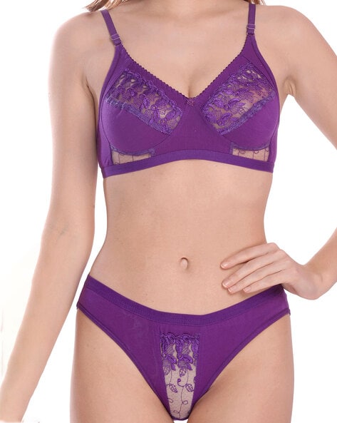 Buy Purple Lingerie Sets for Women by BEACH CURVE Online
