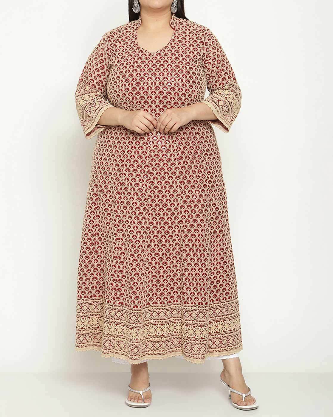 Aggregate more than 79 plus size party wear kurtis best