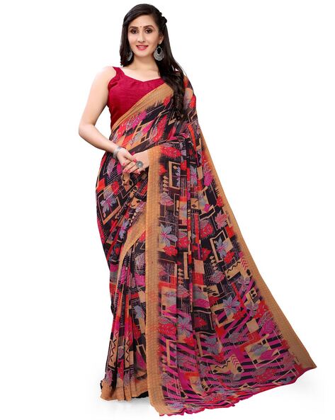Buy Saree Mall Paisley Zari Silk Blend Dabu Sarees - Sarees for Women  26885472 | Myntra