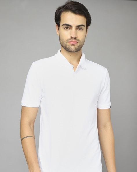 Marks and spencer 2025 white polo shirt