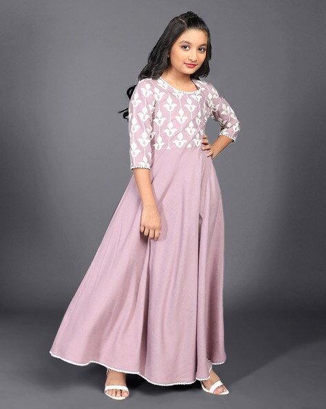 Kids long deals frocks online