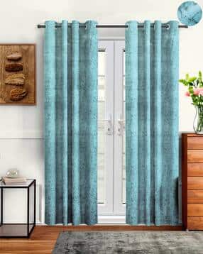 cortina eyelet curtain Pack of 2 Printed Door Curtains-picture-13