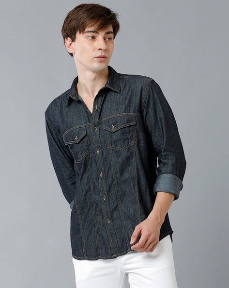 Buy Black Shirts for Men by Lee Online | Ajio.com