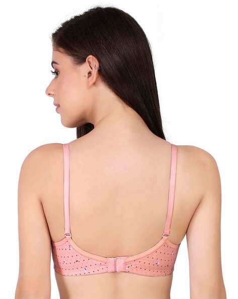 Pack of 3 Micro Print Lightly-Padded Bras